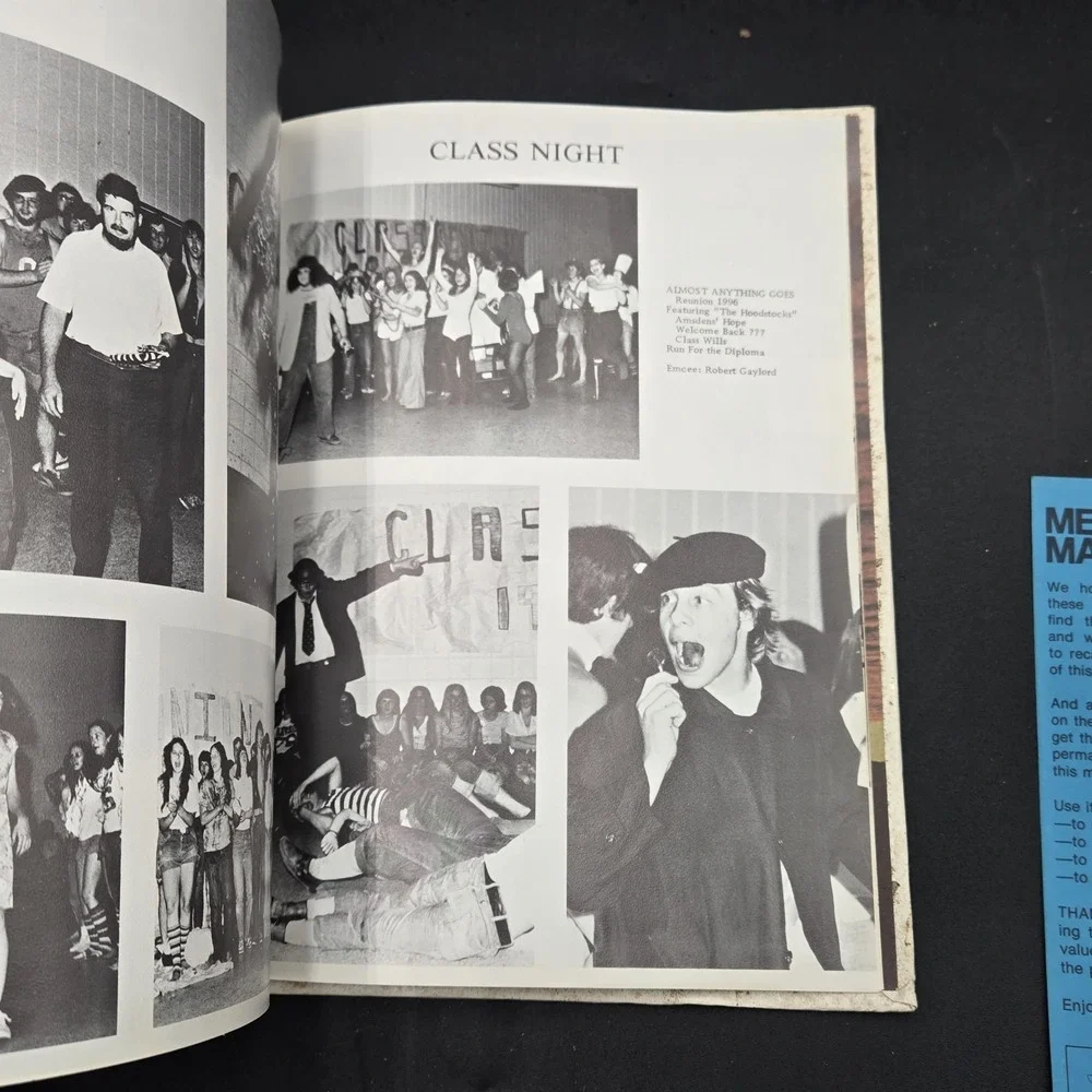 1976 Olympian High School Yearbook Bradford Vermont Not Written In
